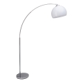 Brilliant - Stojací lampa VESSA 1xE27/60W/230V lesklý chrom/bílá