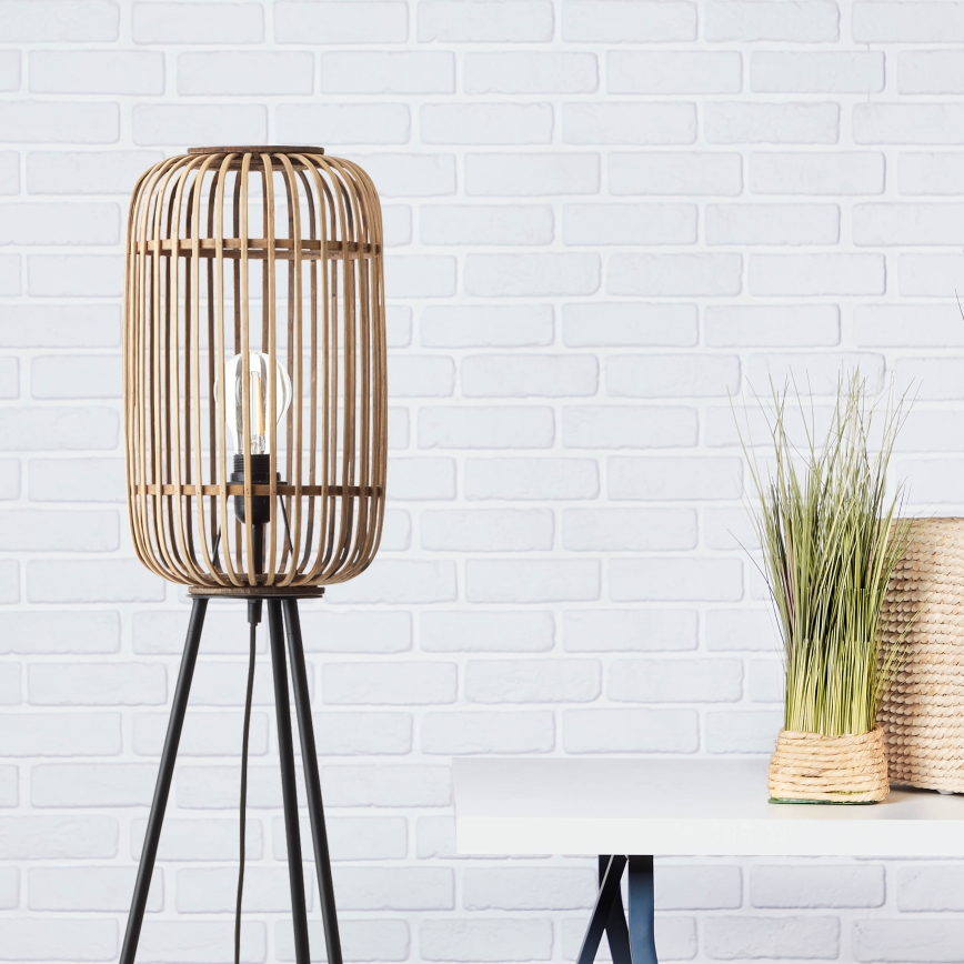 Brilliant - Stojací lampa WOODROW 1xE27/60W/230V bambus