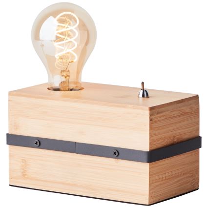 Brilliant - Stolní lampa BENNY 1xE27/40W/230V bambus