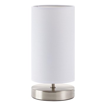 Brilliant - Stolní lampa CLARIE 1xE14/40W/230V matný chrom/bílá