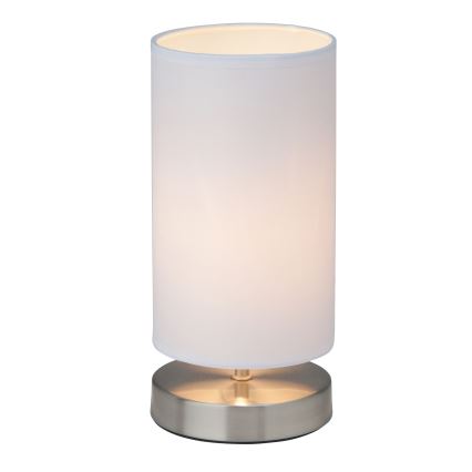 Brilliant - Stolní lampa CLARIE 1xE14/40W/230V matný chrom/bílá