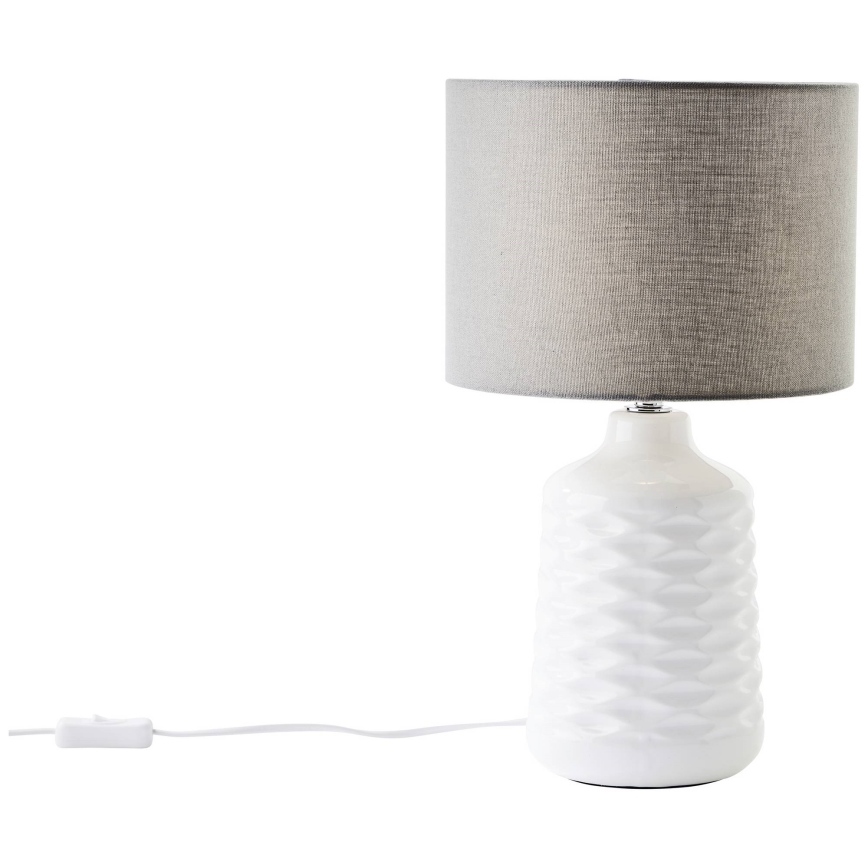Brilliant - Stolní lampa ILYSA 1xE14/40W/230V bílá/šedá