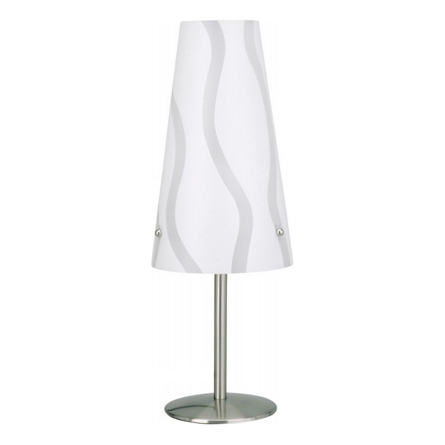 Brilliant - Stolní lampa ISI 1xE14/40W/230V bílá/šedá/lesklý chrom
