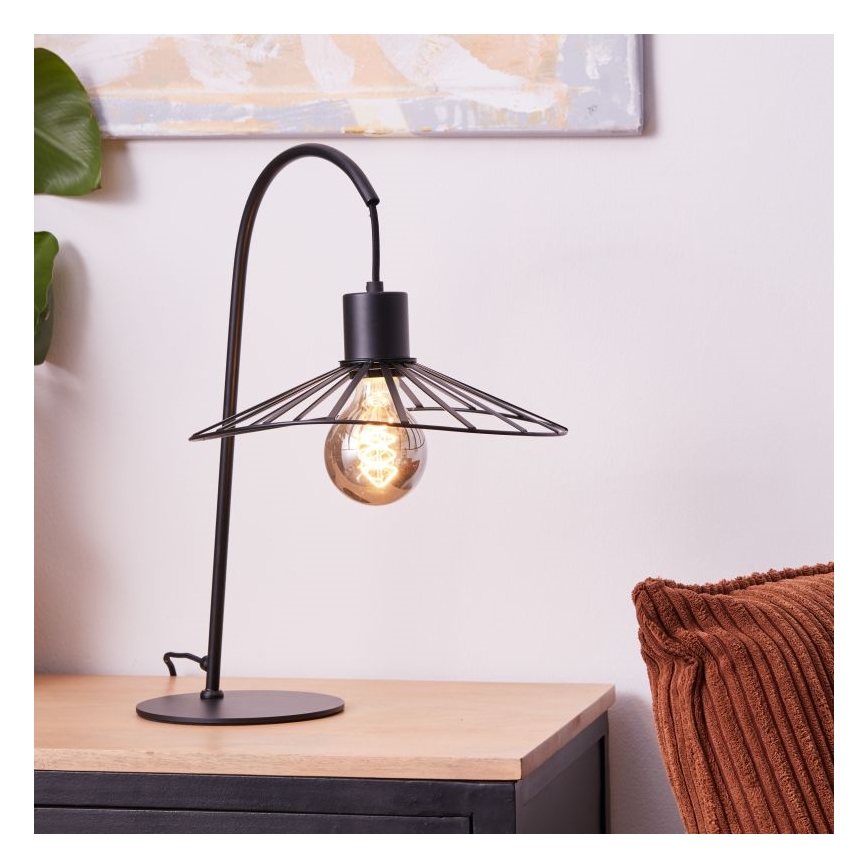 Brilliant - Stolní lampa LEIKA 1xE27/52W/230V černá
