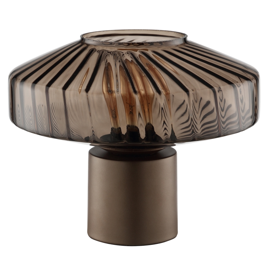 Brilliant - Stolní lampa LYN 1xE27/20W/230V hnědá/kouřová hnědá