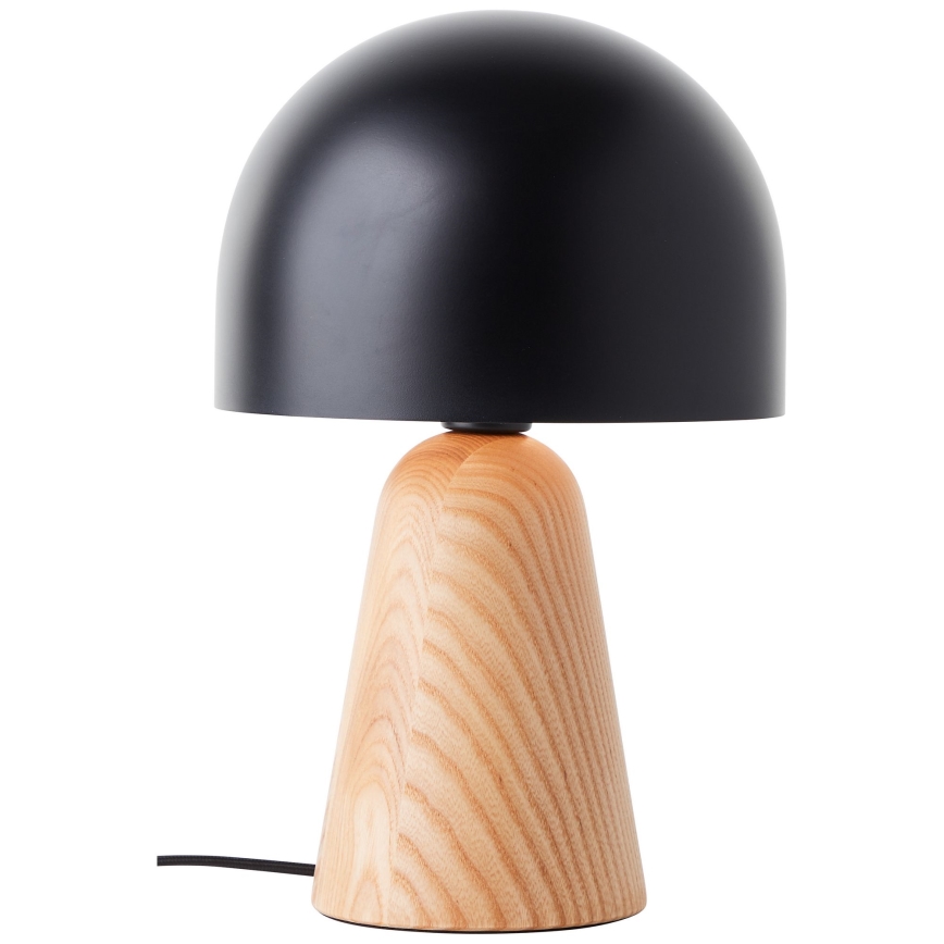Brilliant - Stolní lampa NALAM 1xE14/40W/230V černá/jasan - FSC certifikováno