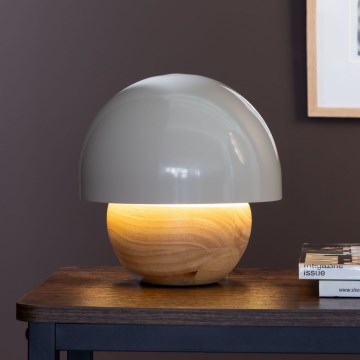 Brilliant - Stolní lampa NALAM 1xE14/40W/230V šedá/jasan - FSC certifikováno