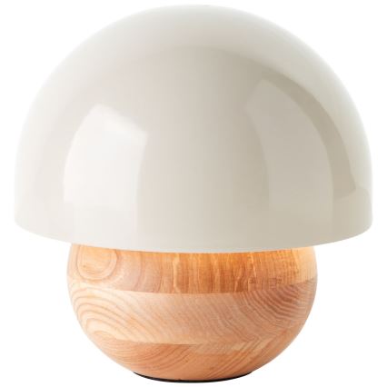 Brilliant - Stolní lampa NALAM 1xE14/40W/230V šedá/jasan - FSC certifikováno