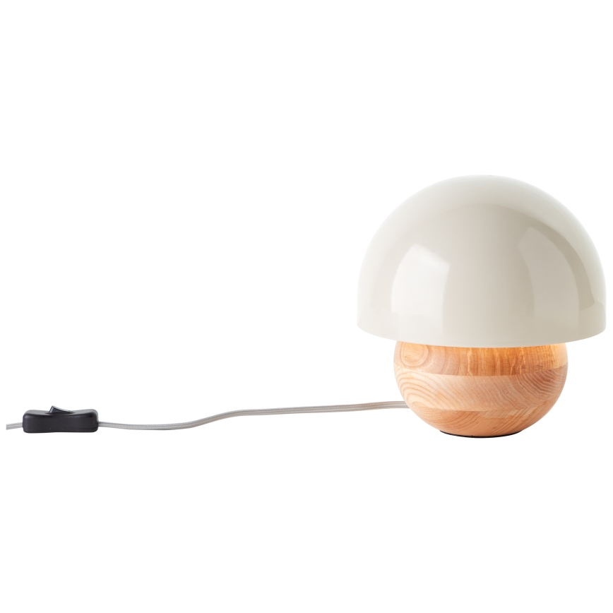 Brilliant - Stolní lampa NALAM 1xE14/40W/230V šedá/jasan - FSC certifikováno