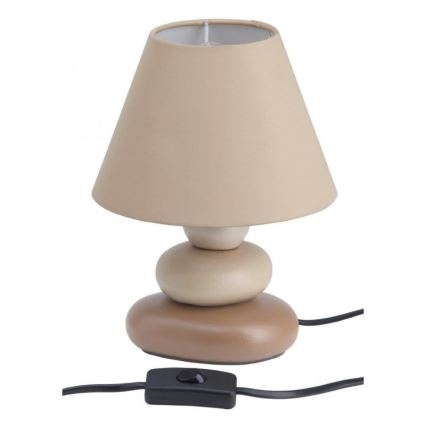Brilliant - Stolní lampa PAOLO 1xE14/40W/230V keramika/béžová