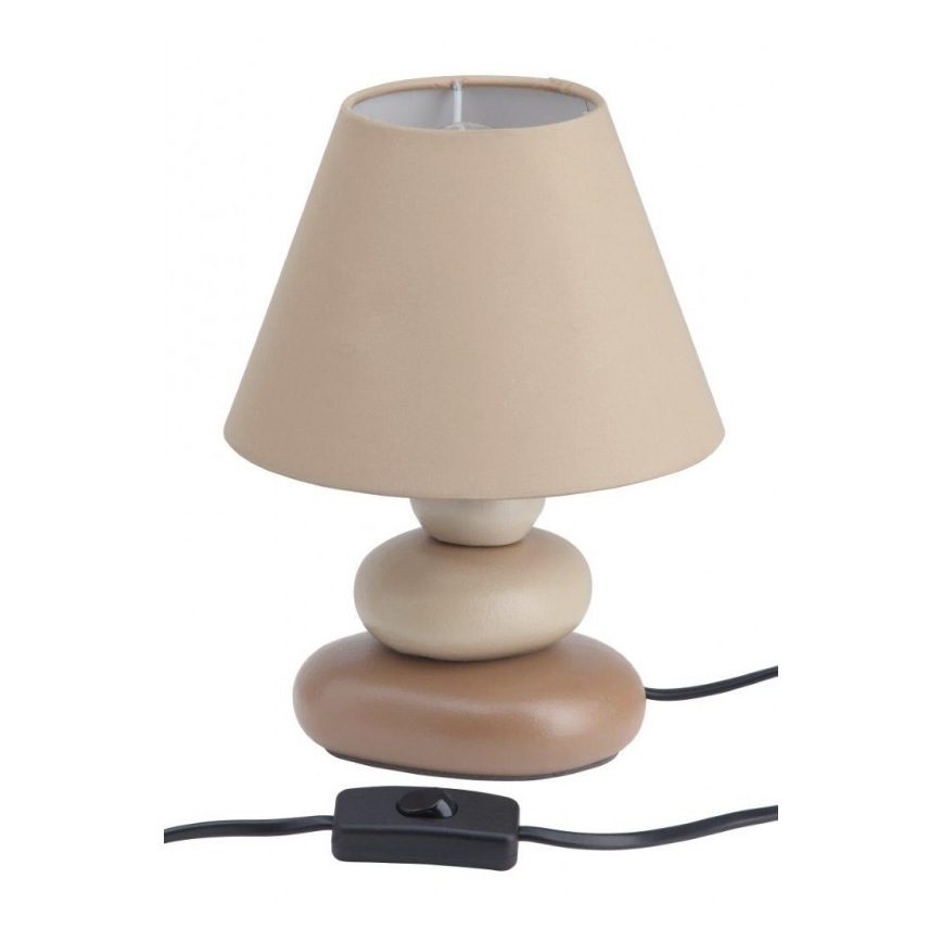 Brilliant - Stolní lampa PAOLO 1xE14/40W/230V keramika/béžová