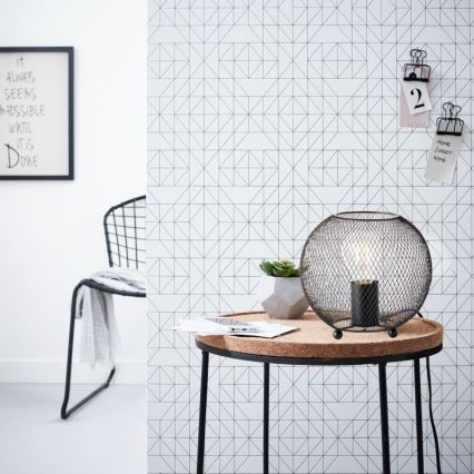 Brilliant - Stolní lampa SOCO 1xE27/60W/230V černá