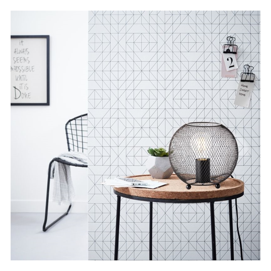 Brilliant - Stolní lampa SOCO 1xE27/60W/230V černá