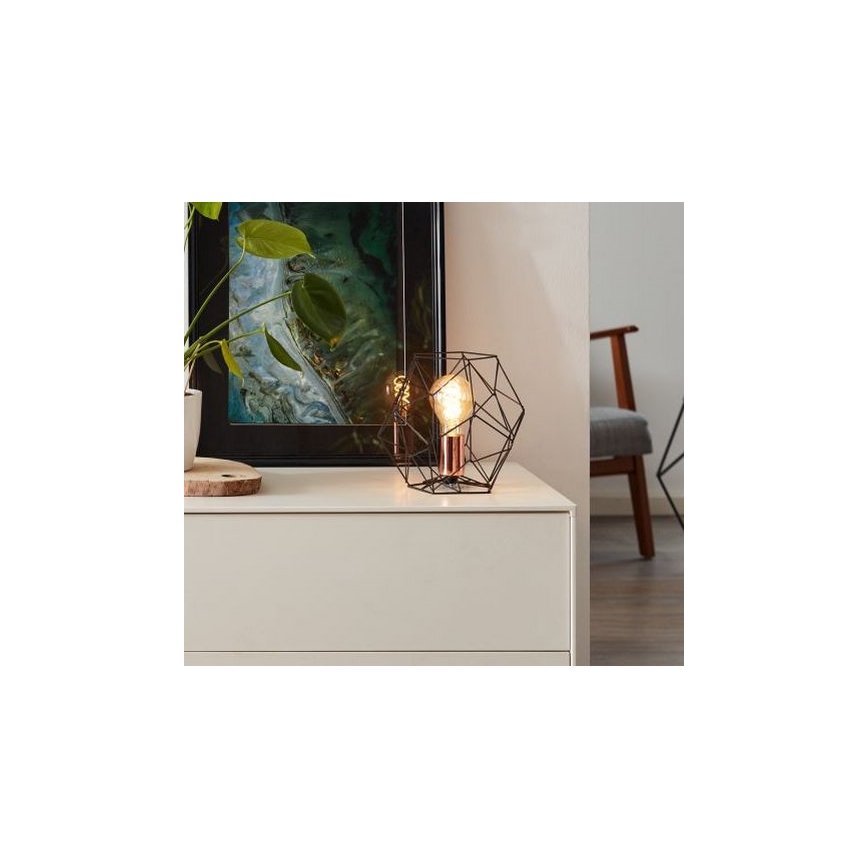Brilliant - Stolní lampa SYNERGY 1xE27/60W/230V černá/měď