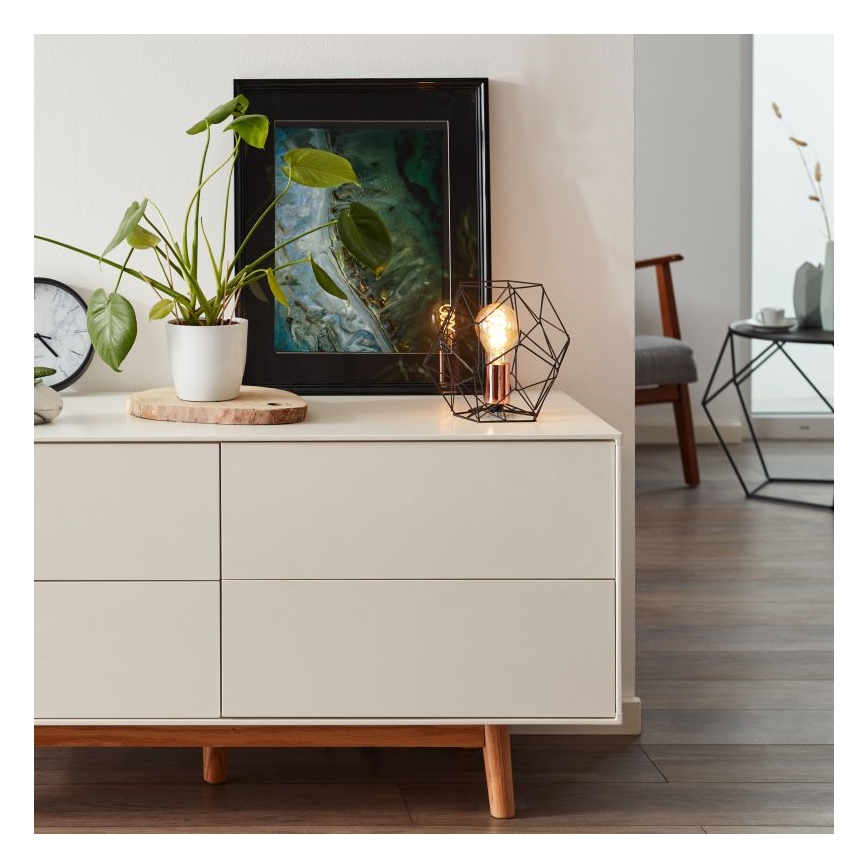 Brilliant - Stolní lampa SYNERGY 1xE27/60W/230V černá/měď
