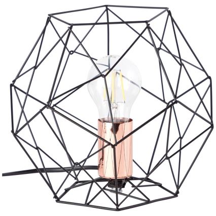 Brilliant - Stolní lampa SYNERGY 1xE27/60W/230V černá/měď