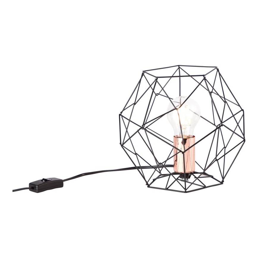 Brilliant - Stolní lampa SYNERGY 1xE27/60W/230V černá/měď