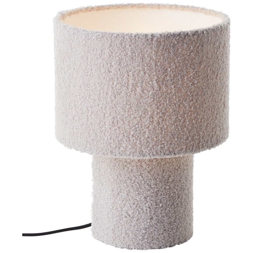 Brilliant - Stolní lampa TEDDY 1xE27/20W/230V šedá