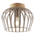Brilliant - Stropní svítidlo NORDIC CAGE 1xE27/20W/230V pr. 25 cm béžová