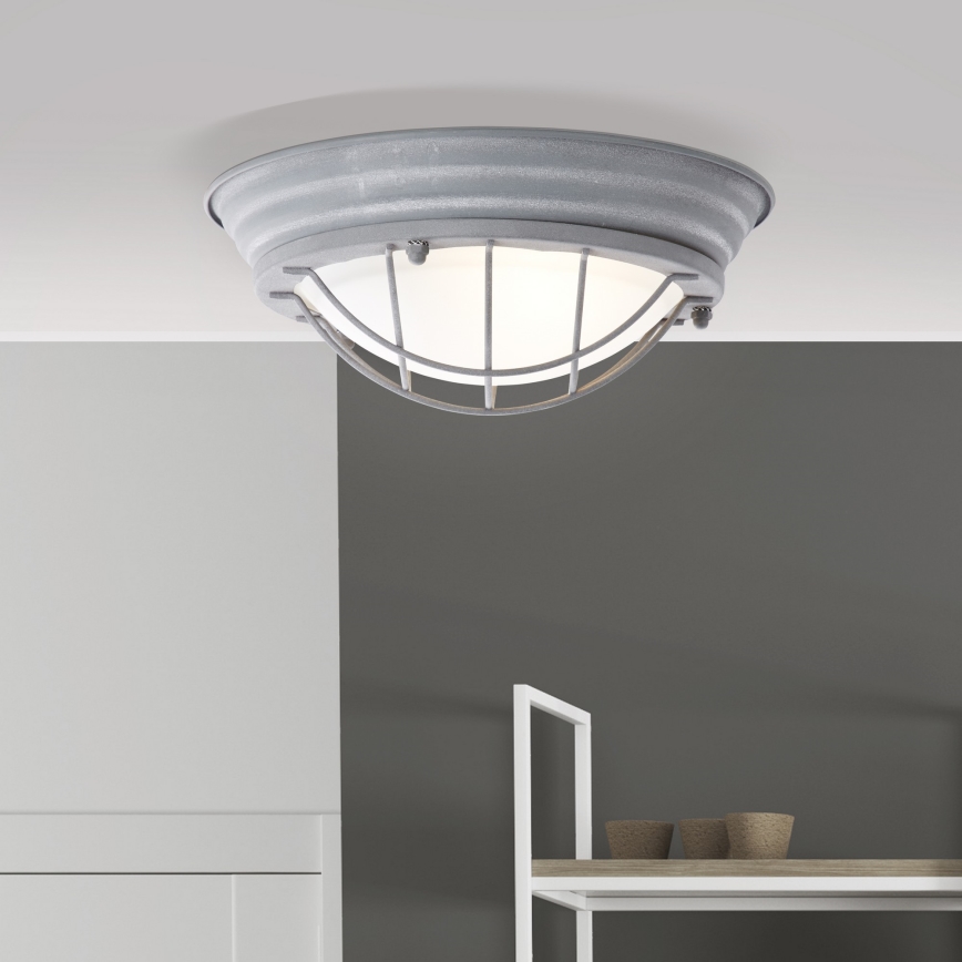 Brilliant - Stropní svítidlo TYPHOON 1xE27/30W/230V pr. 29 cm šedá