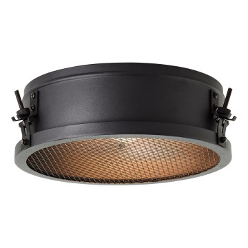 Brilliant - Stropní svítidlo ZOIS 1xE27/28W/230V pr. 30 cm černá