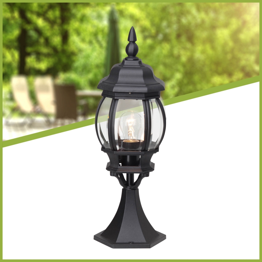 Brilliant - Venkovní lampa ISTRIA 1xE27/60W/230V 50 cm IP23 černá
