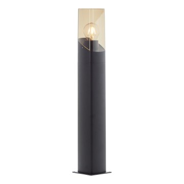 Brilliant - Venkovní lampa MINOU 1xE27/10W/230V 60 cm IP44 černá/kouřová