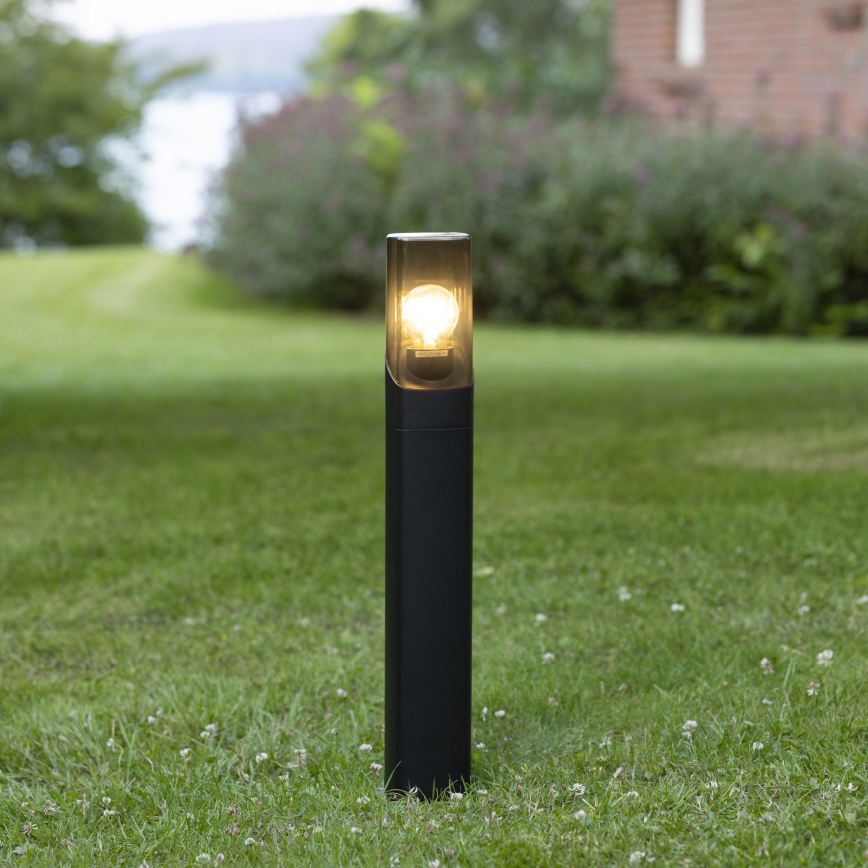 Brilliant - Venkovní lampa MINOU 1xE27/10W/230V 60 cm IP44 černá/kouřová