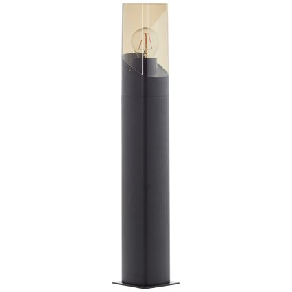 Brilliant - Venkovní lampa MINOU 1xE27/10W/230V 60 cm IP44 černá/kouřová