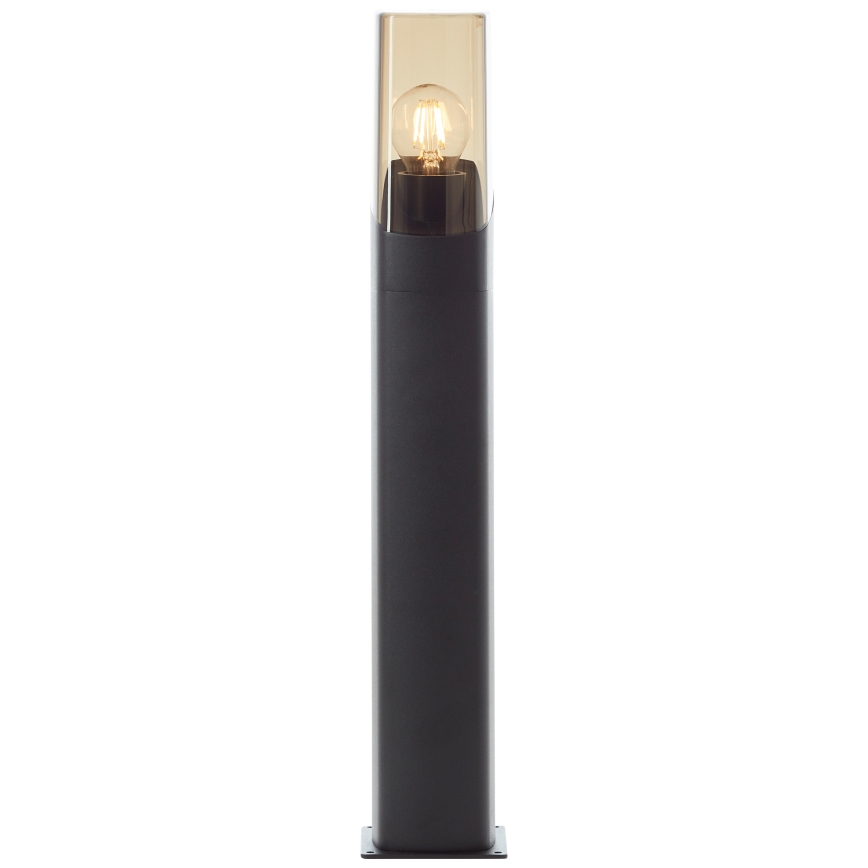 Brilliant - Venkovní lampa MINOU 1xE27/10W/230V 60 cm IP44 černá/kouřová