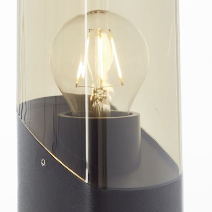 Brilliant - Venkovní lampa MINOU 1xE27/10W/230V 60 cm IP44 černá/kouřová