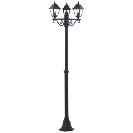 Brilliant - Venkovní lampa NISSIE 3xE27/60W/230V 187,5 cm IP44 černá