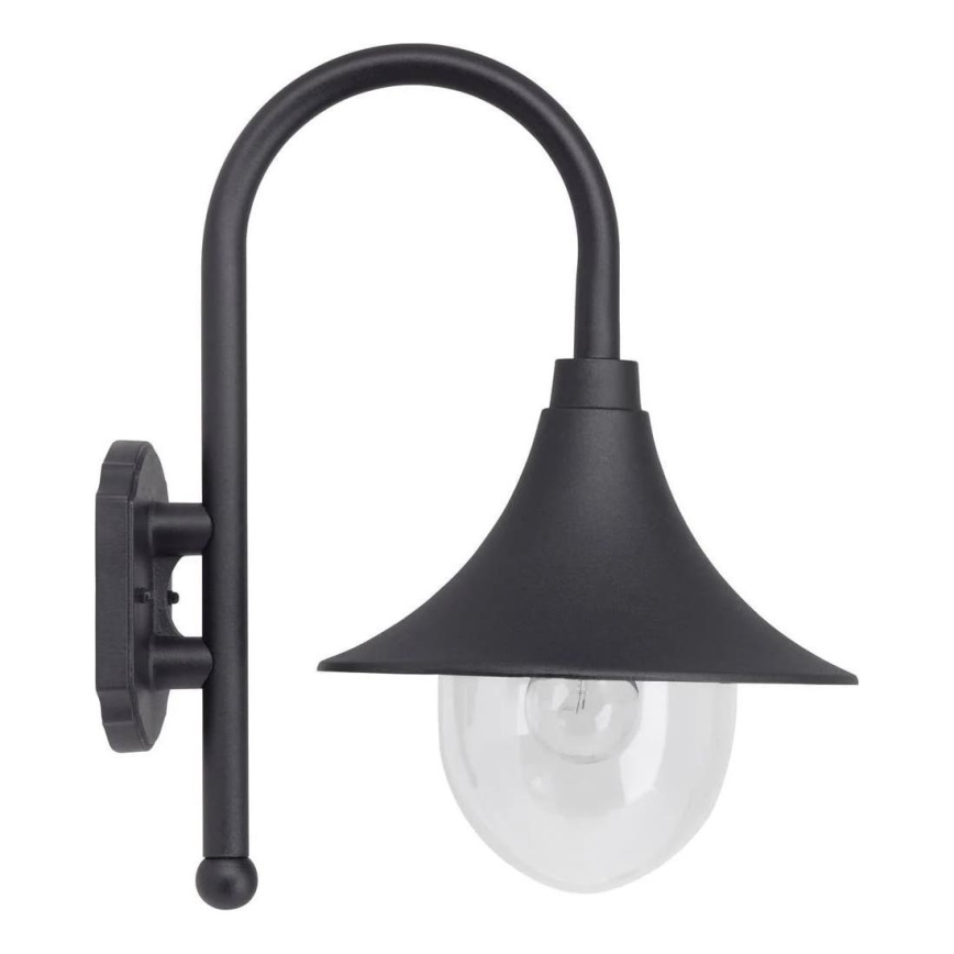 Brilliant - Venkovní nástěnná lampa BERNA 1xE27/60W/230V IP44 černá
