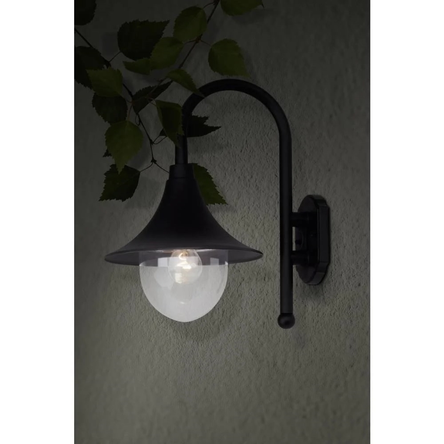 Brilliant - Venkovní nástěnná lampa BERNA 1xE27/60W/230V IP44 černá