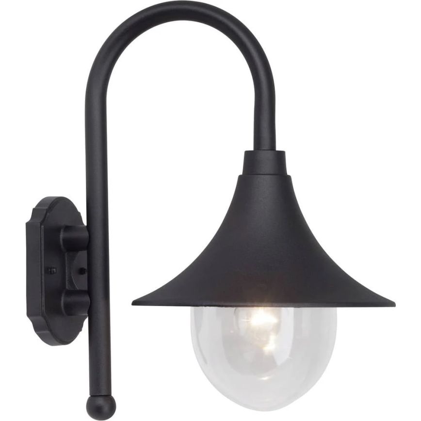 Brilliant - Venkovní nástěnná lampa BERNA 1xE27/60W/230V IP44 černá
