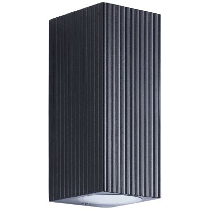 Brilliant - Venkovní nástěnné svítidlo JELANI 2xGU10/10W/230V IP44 černá