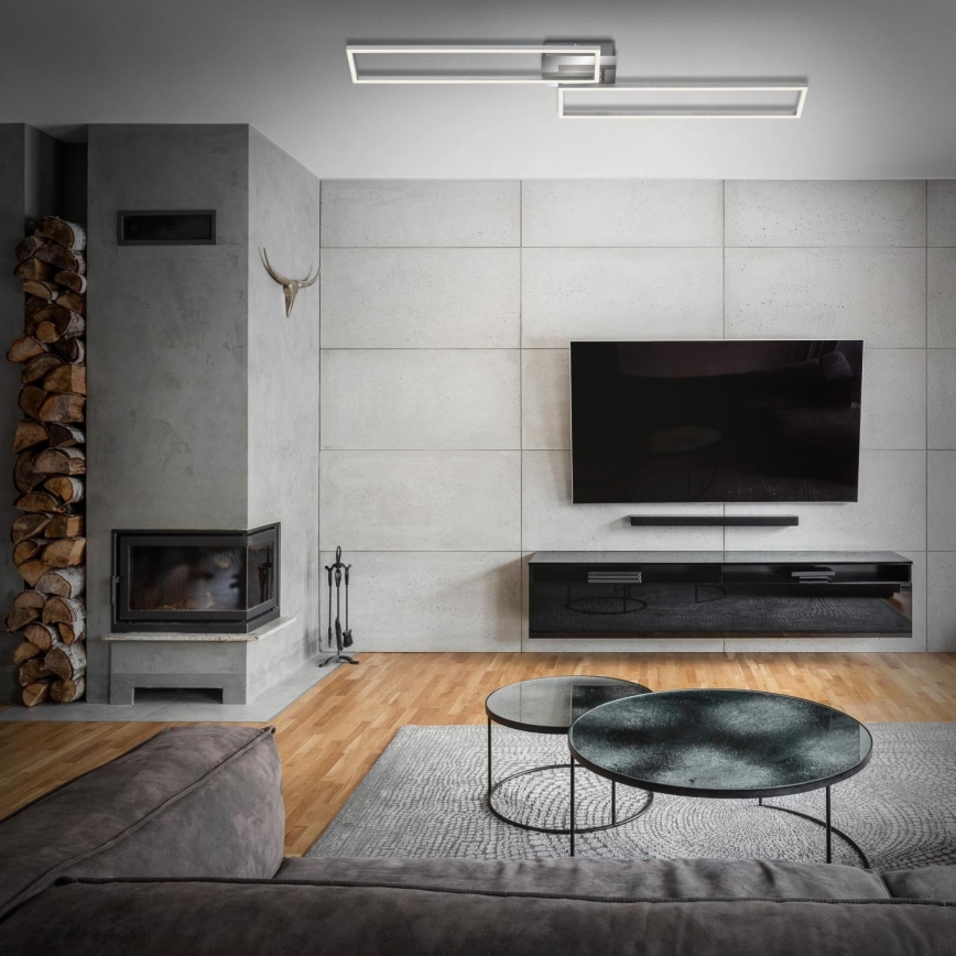 Brilo 3158-018 - LED Stmívatelný přisazený lustr FRAME 2xLED/20W/230V 2700-5000K Wi-Fi Tuya + dálkové ovládání