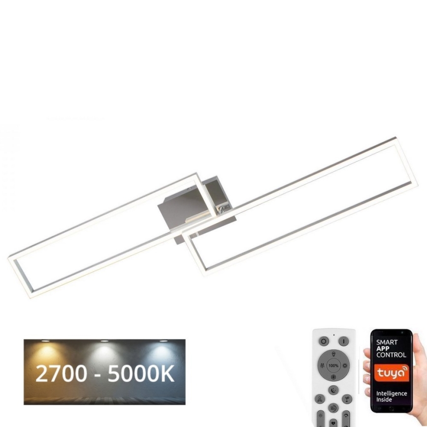 Brilo 3158-018 - LED Stmívatelný přisazený lustr FRAME 2xLED/20W/230V 2700-5000K Wi-Fi Tuya + dálkové ovládání
