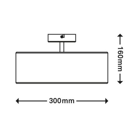 Brilo 3375-026 - Přisazený lustr 1xE27/40W/230V