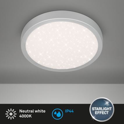 Brilo 3649-014 - LED Koupelnové stropní svítidlo RUNA LED/18,5W/230V IP44 stříbrná