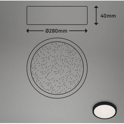 Brilo 3649-015 - LED Koupelnové svítidlo RUNA LED/18,5W/230V IP44