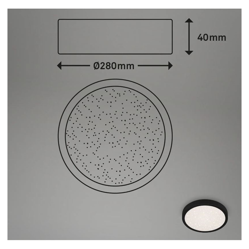 Brilo 3649-015 - LED Koupelnové svítidlo RUNA LED/18,5W/230V IP44