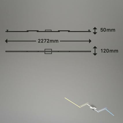 Brilo 3737-018 - LED Stmívatelné stropní svítidlo SMART LED/24W/230V 3000-6500K Wi-Fi Tuya + dálkové ovládání
