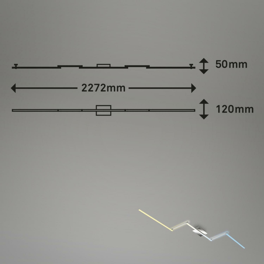 Brilo 3737-018 - LED Stmívatelné stropní svítidlo SMART LED/24W/230V 3000-6500K Wi-Fi Tuya + dálkové ovládání