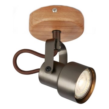 Brilo - LED Bodové svítidlo TAHUN 1xGU10/5W/230V 3000K hnědá