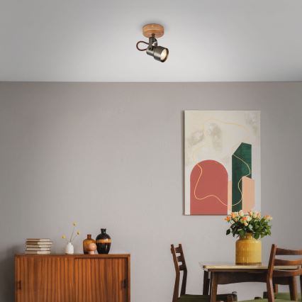 Brilo - LED Bodové svítidlo TAHUN 1xGU10/5W/230V 3000K hnědá