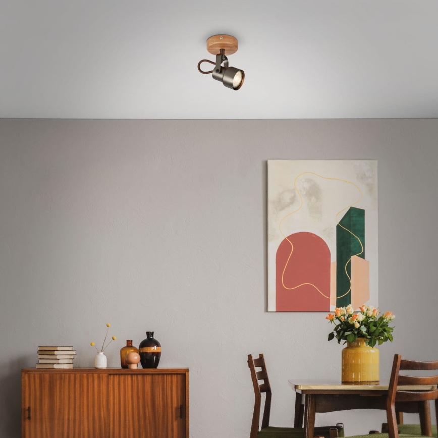 Brilo - LED Bodové svítidlo TAHUN 1xGU10/5W/230V 3000K hnědá