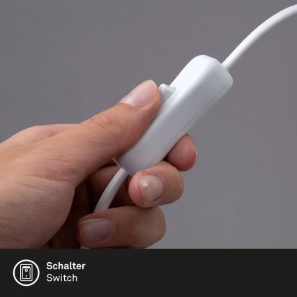 Brilo - LED Flexibilní stolní lampa s klipem TRASNA LED/7,5W/230V bílá