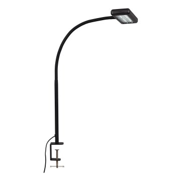 Brilo - LED Flexibilní stolní lampa s klipem TRASNA LED/7,5W/230V černá
