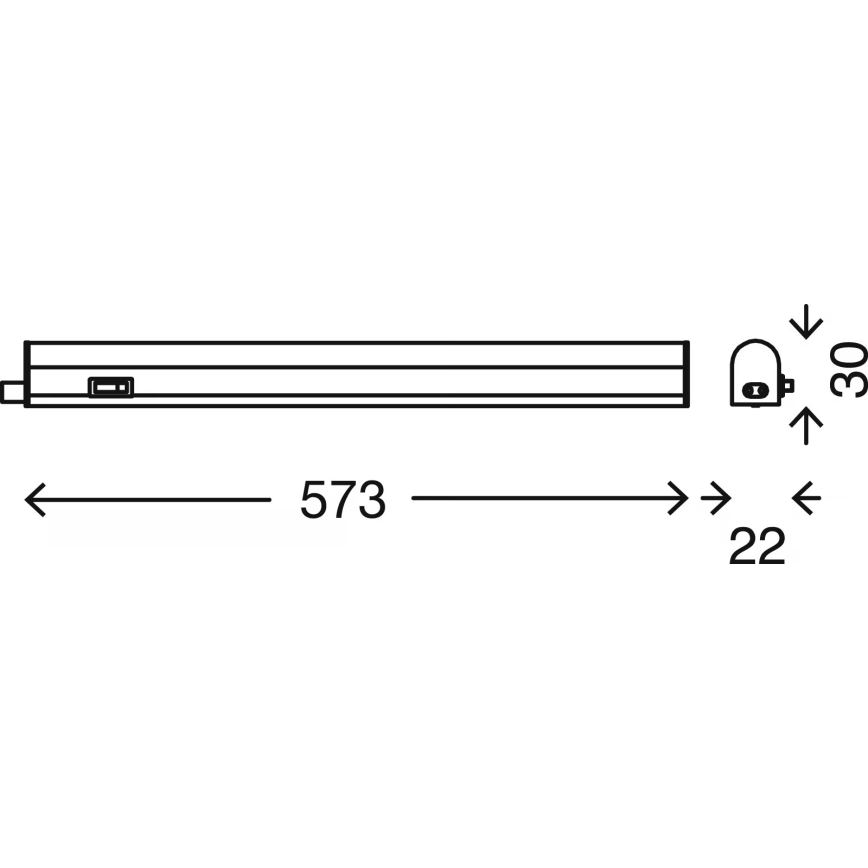 Brilo - LED Podlinkové svítidlo LED/8W/230V 4000K 58,5 cm